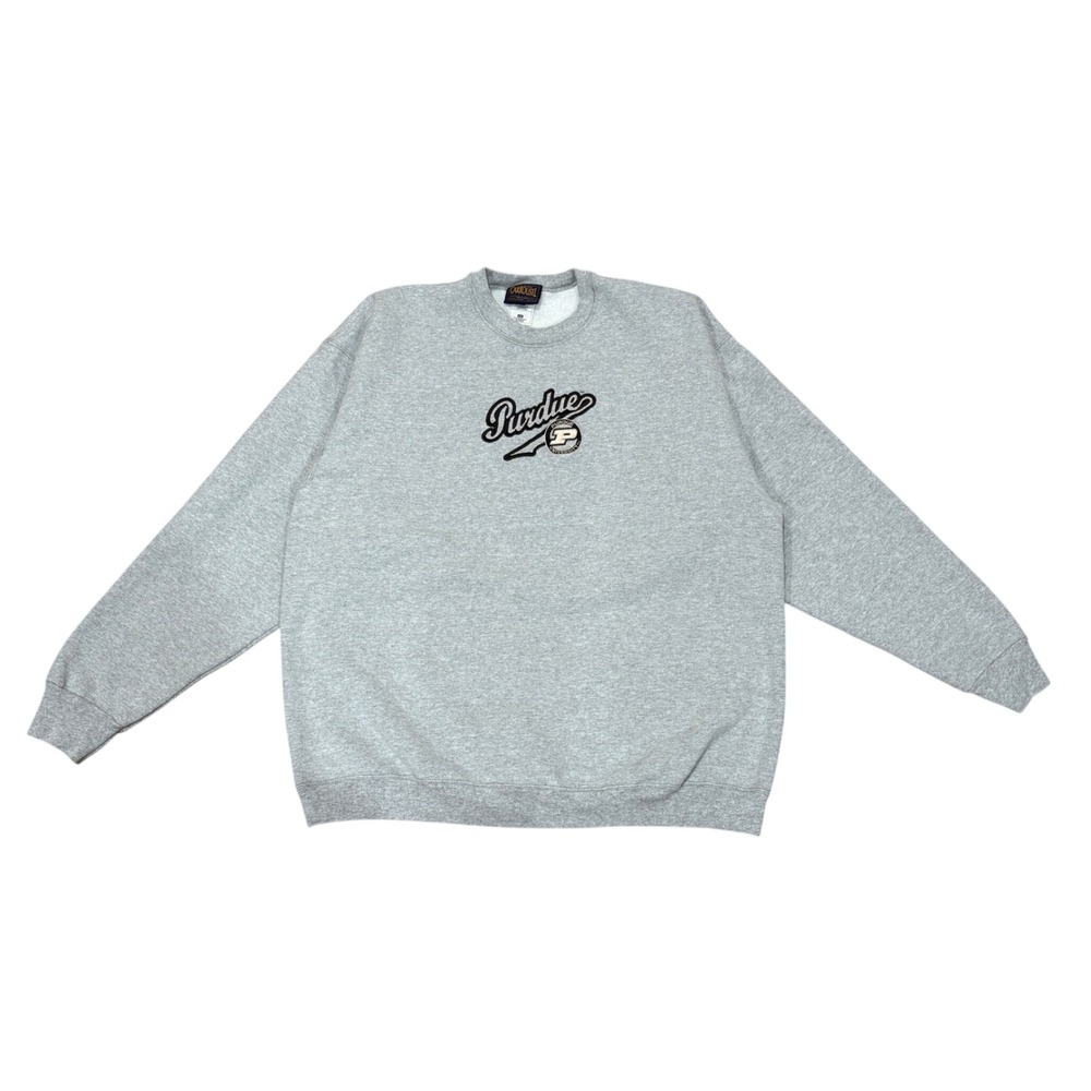 VTG Y2K Purdue University Embroidered Crewneck Sweatshirt XXL Oversized Unisex‎